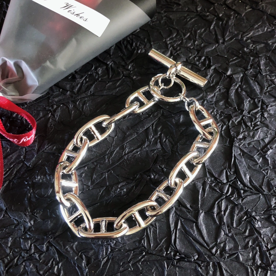 Hermes Chaine D’Ancre Bracelet Large in Sterling Sliver Designer Jewelry