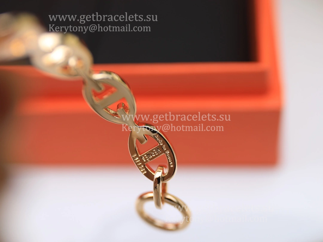 Hermes Chaine D’Ancre Bracelet Small in Silver Yellow Gold Rose Gold Design Classy