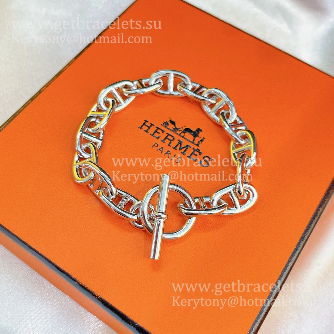 Hermes Chaine D’Ancre Bracelet Small in Sterling Sliver Women Singapore
