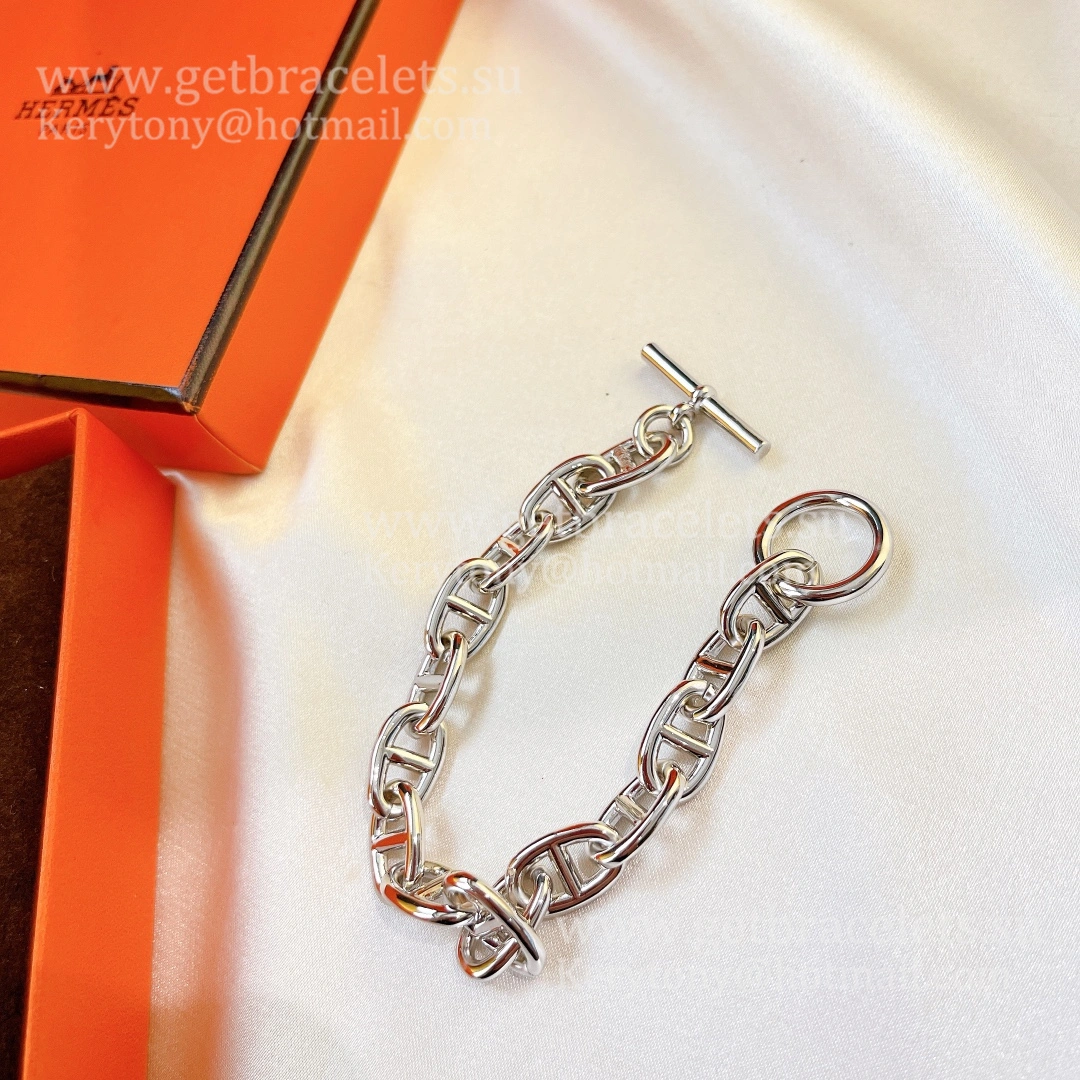 Hermes Chaine D’Ancre Bracelet Small in Sterling Sliver Women Singapore
