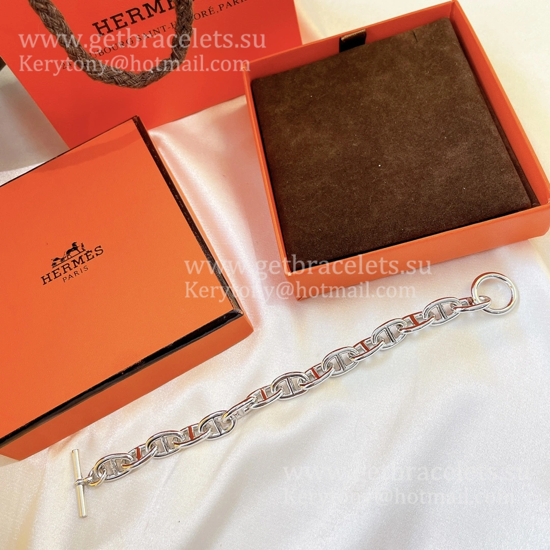 Hermes Chaine D’Ancre Bracelet Small in Sterling Sliver Women Singapore