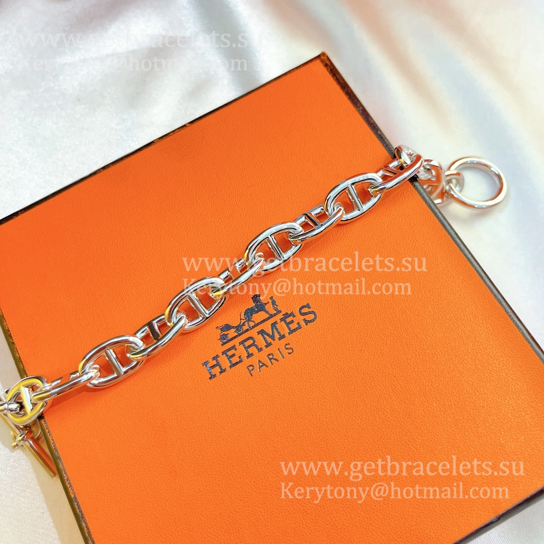 Hermes Chaine D’Ancre Bracelet Small in Sterling Sliver Women Singapore