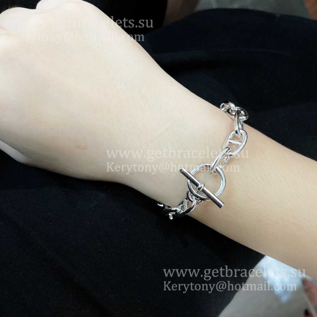 Hermes Chaine D’Ancre Bracelet Small in Sterling Sliver Women Singapore