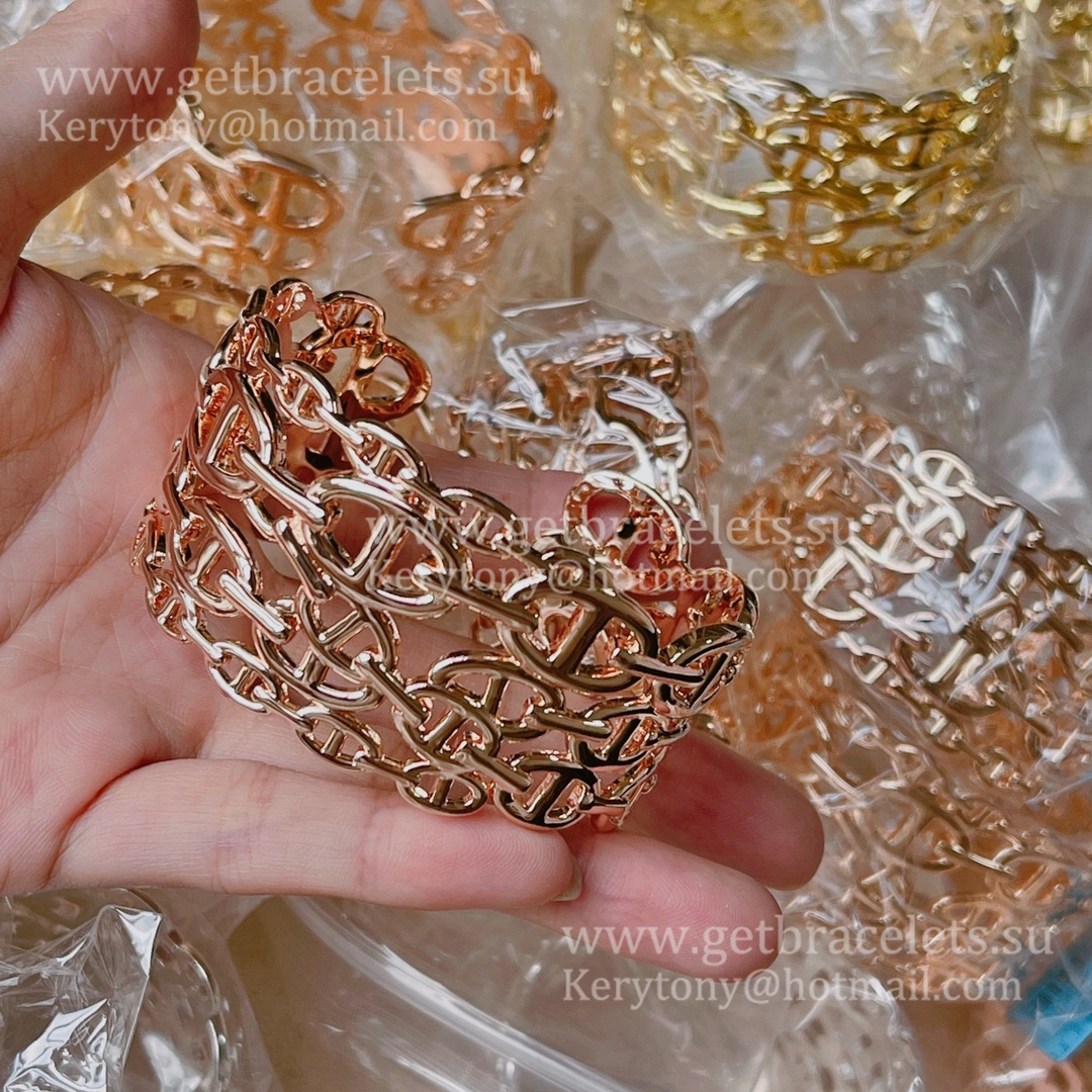 Hermes Chaine D’Ancre Enchainee Bracelet Silver Yellow Gold Rose Gold Low Price Sale