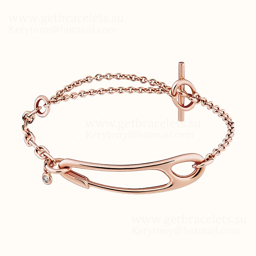Hermes Chaine D’Ancre Punk Bracelet With 1 Diamond Cheap Jewellery