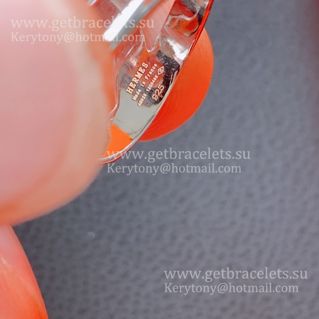 Hermes Chaine D’ancre Punk Ring White Gold with Diamonds Low Price Sale