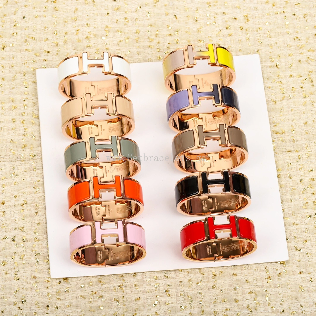 Hermes Clic Clac Bracelet 2cm MM Size Rose Gold Yellow Gold White Gold