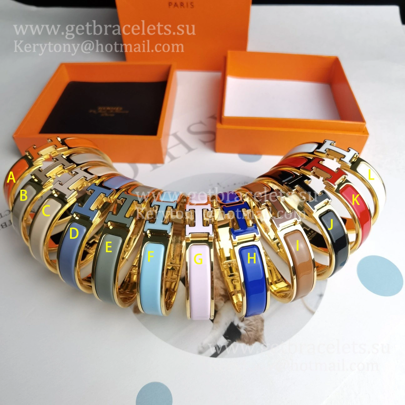 Hermes Clic Clac H Enamel Bracelet With Lacquered Palladium Plated Hardware PM 12mm Price Online