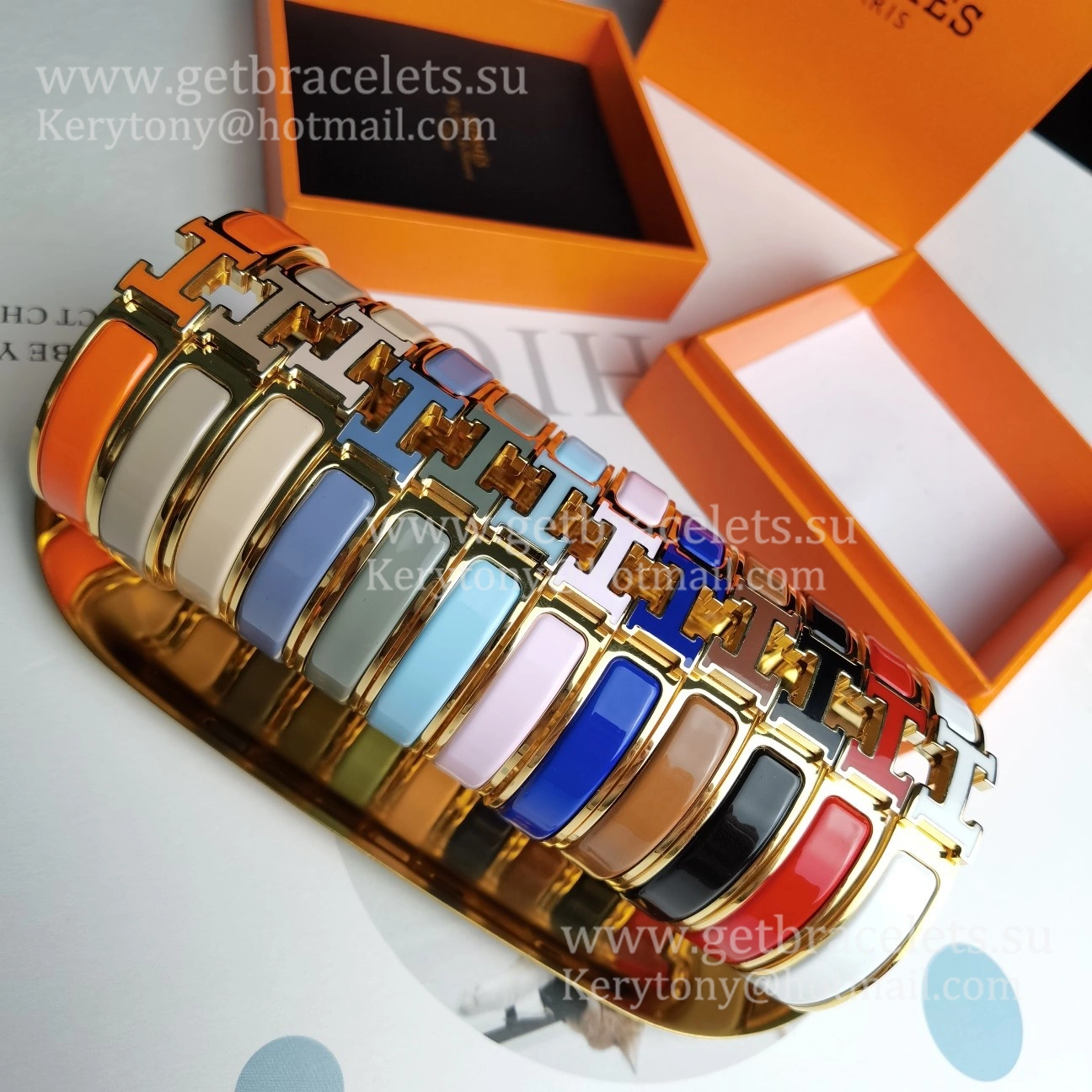 Hermes Clic Clac H Enamel Bracelet With Lacquered Palladium Plated Hardware PM 12mm Price Online