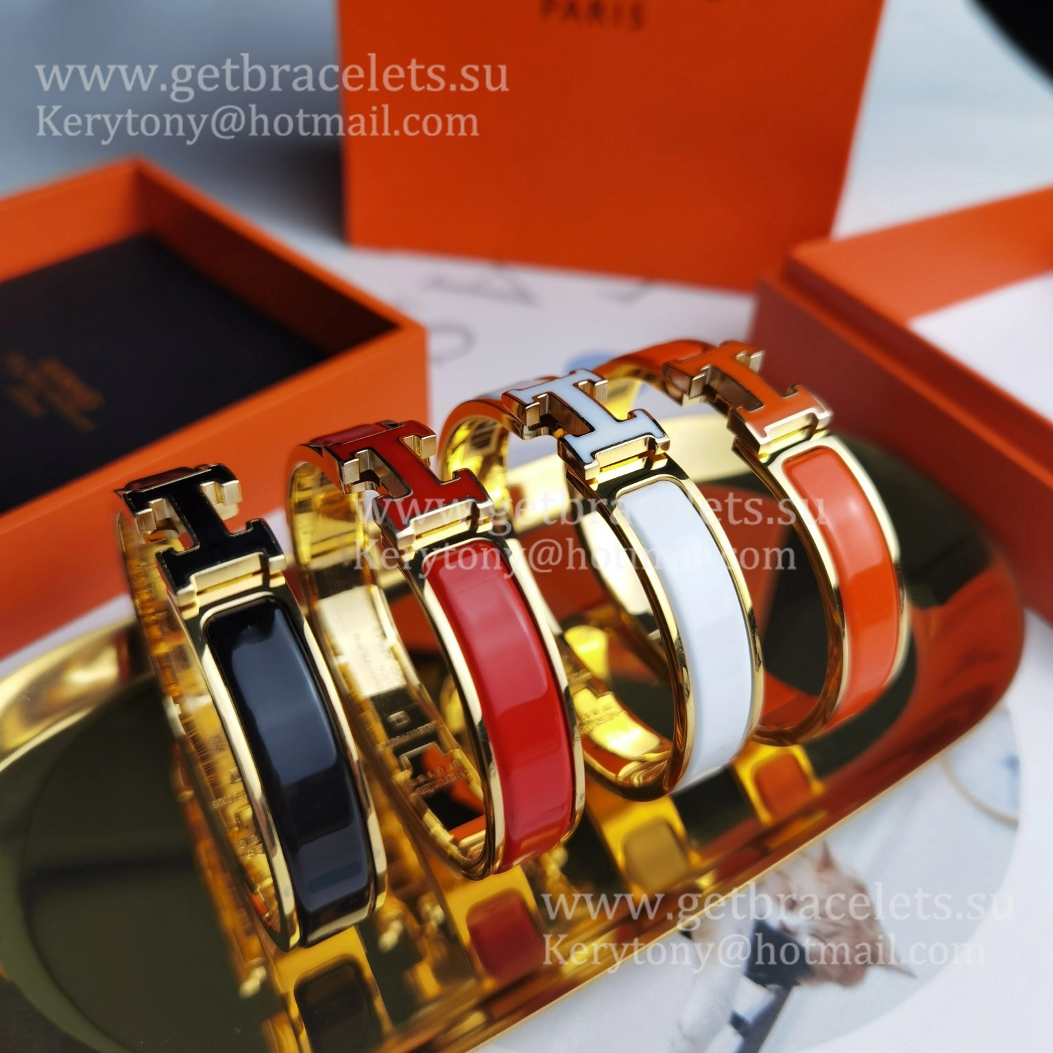 Hermes Clic Clac H Enamel Bracelet With Lacquered Palladium Plated Hardware PM 12mm Price Online