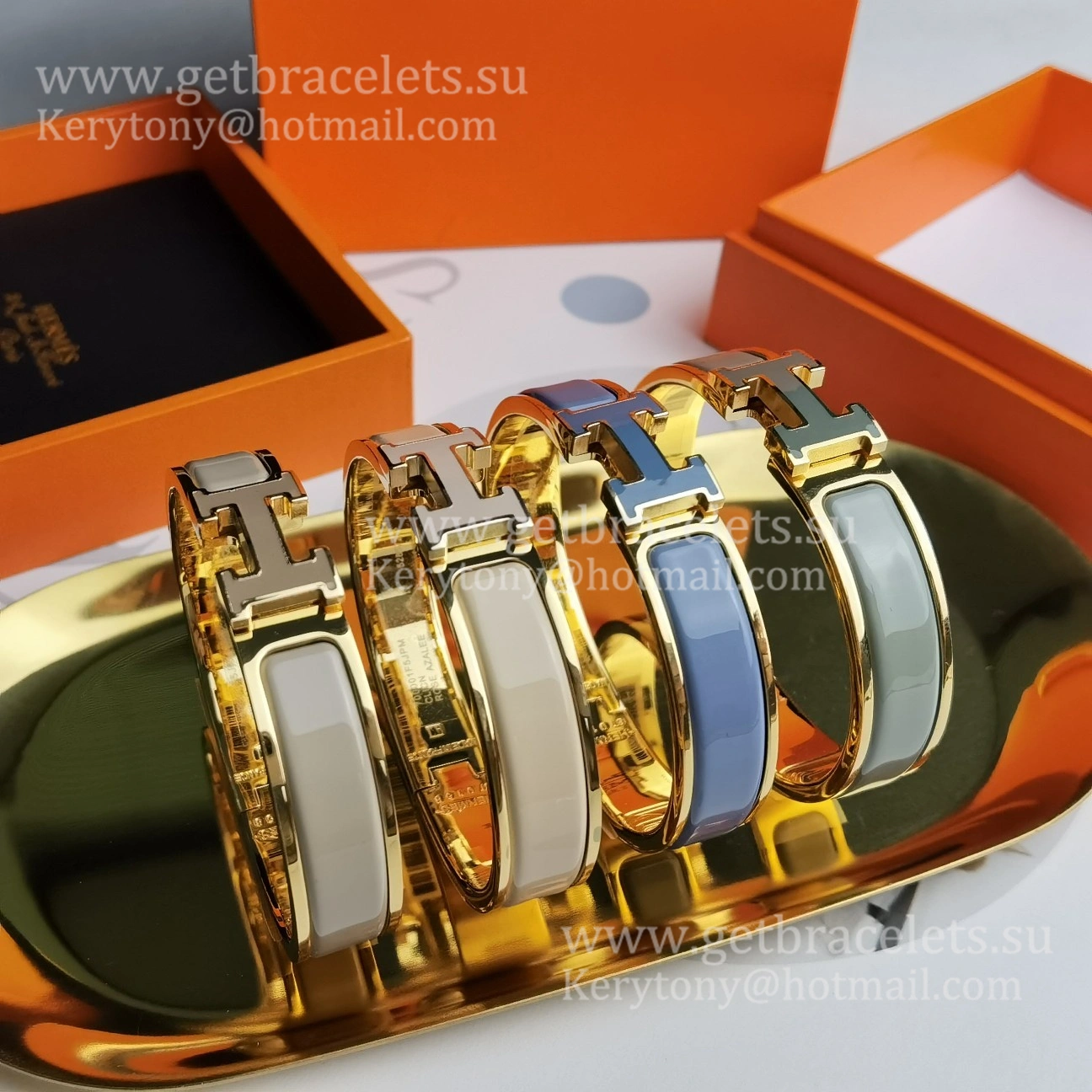 Hermes Clic Clac H Enamel Bracelet With Lacquered Palladium Plated Hardware PM 12mm Price Online