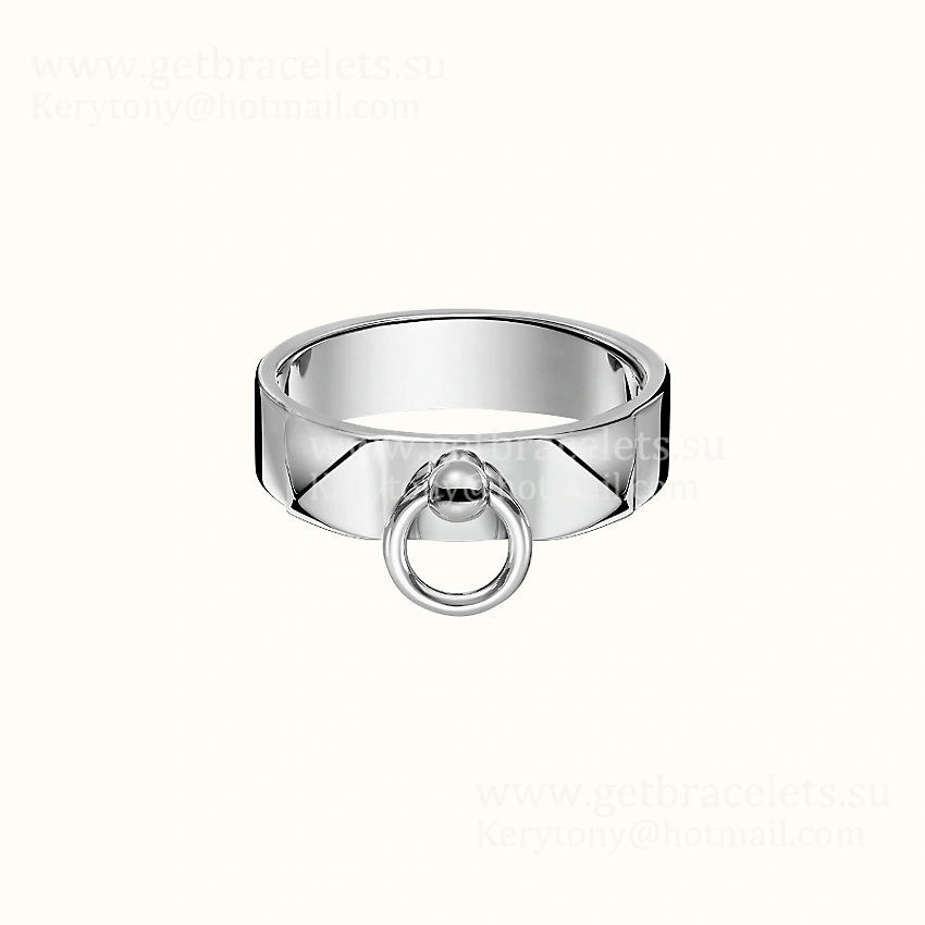 Hermes Collier de Chien Ring in Sliver Mother’s Day Gift