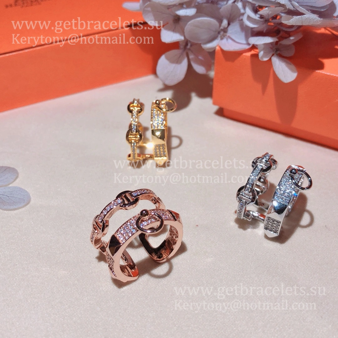 Hermes Collier de Chien Rings With Diamonds Yellow Gold White Gold Rose Gold Fine Jewellery England Sale