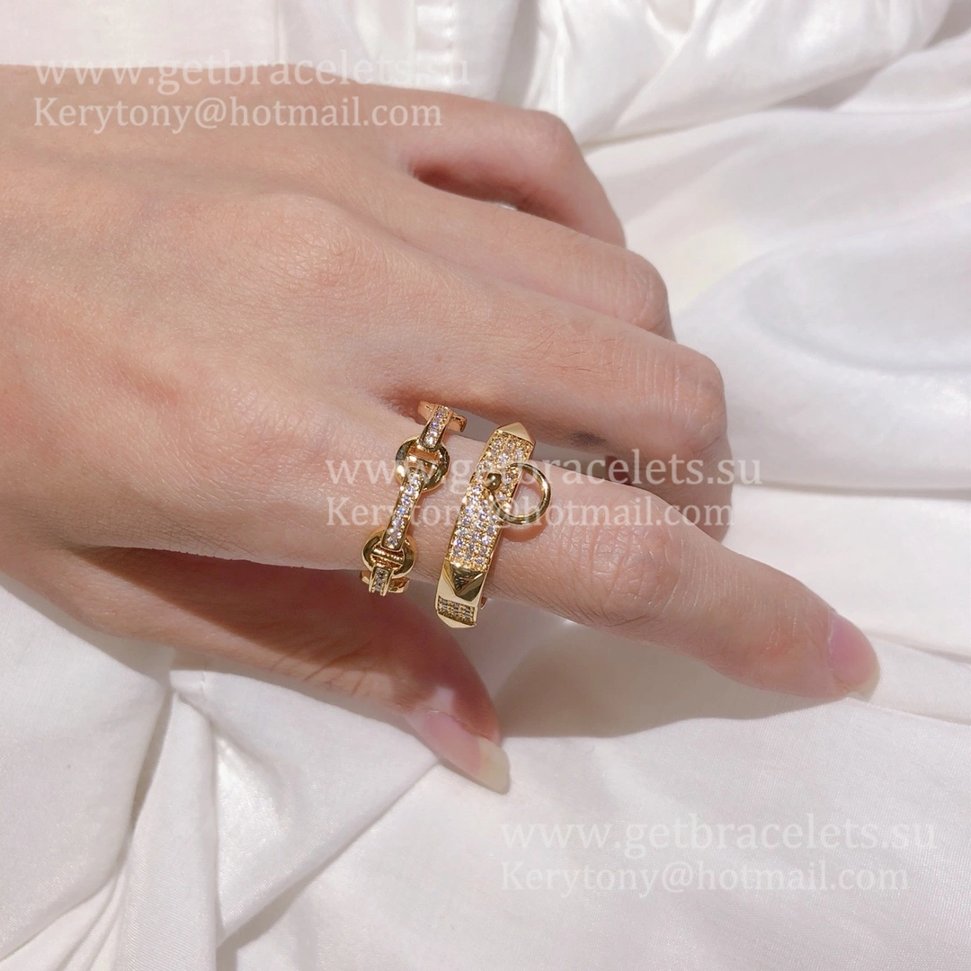 Hermes Collier de Chien Rings With Diamonds Yellow Gold White Gold Rose Gold Fine Jewellery England Sale
