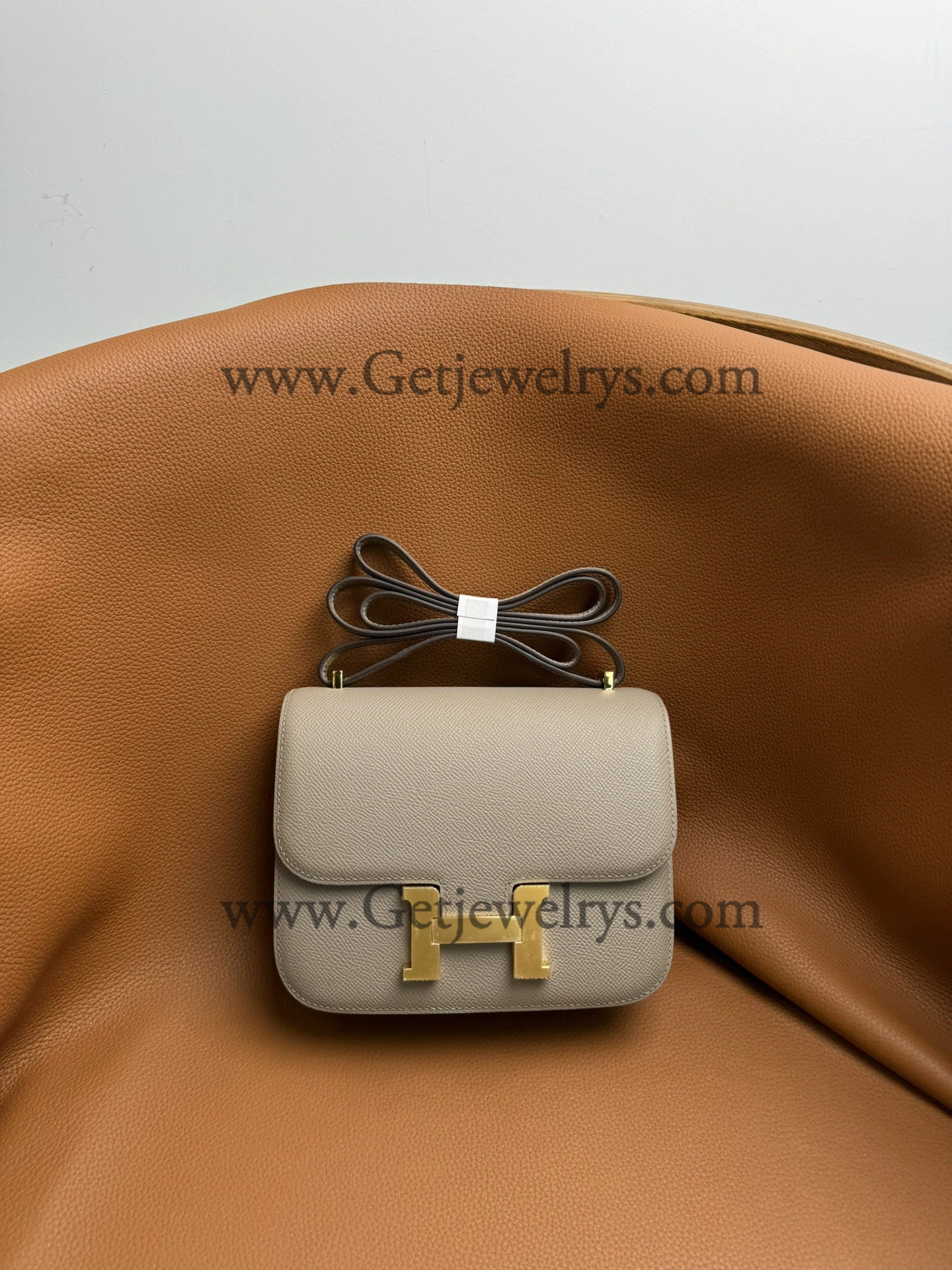 Hermes Constance 18cm Asphalt Epsom Leather Bag with Gold Hardware