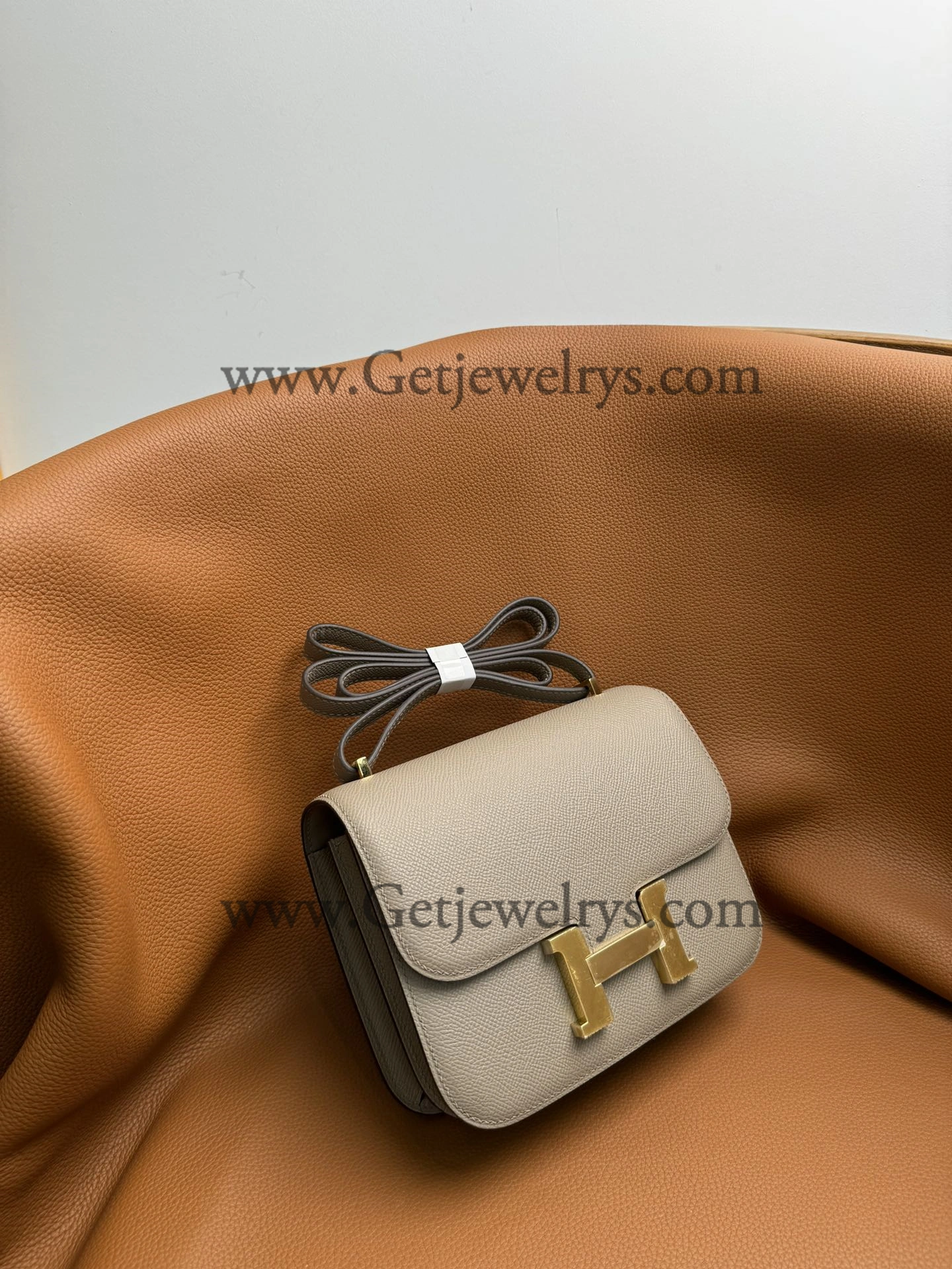 Hermes Constance 18cm Asphalt Epsom Leather Bag with Gold Hardware