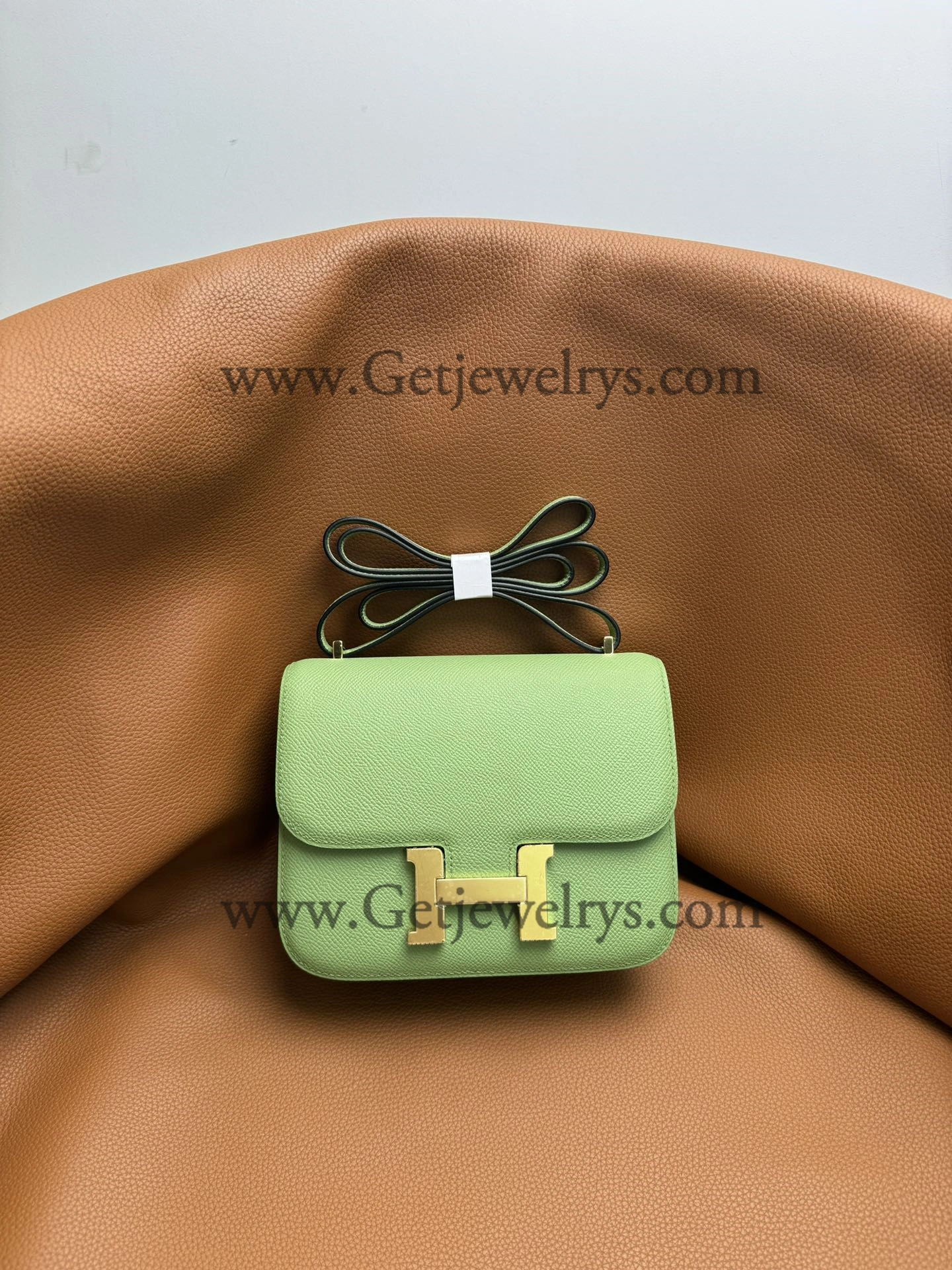 Hermes Constance 18cm Avocado Green Epsom Leather Bag with Gold Hardware