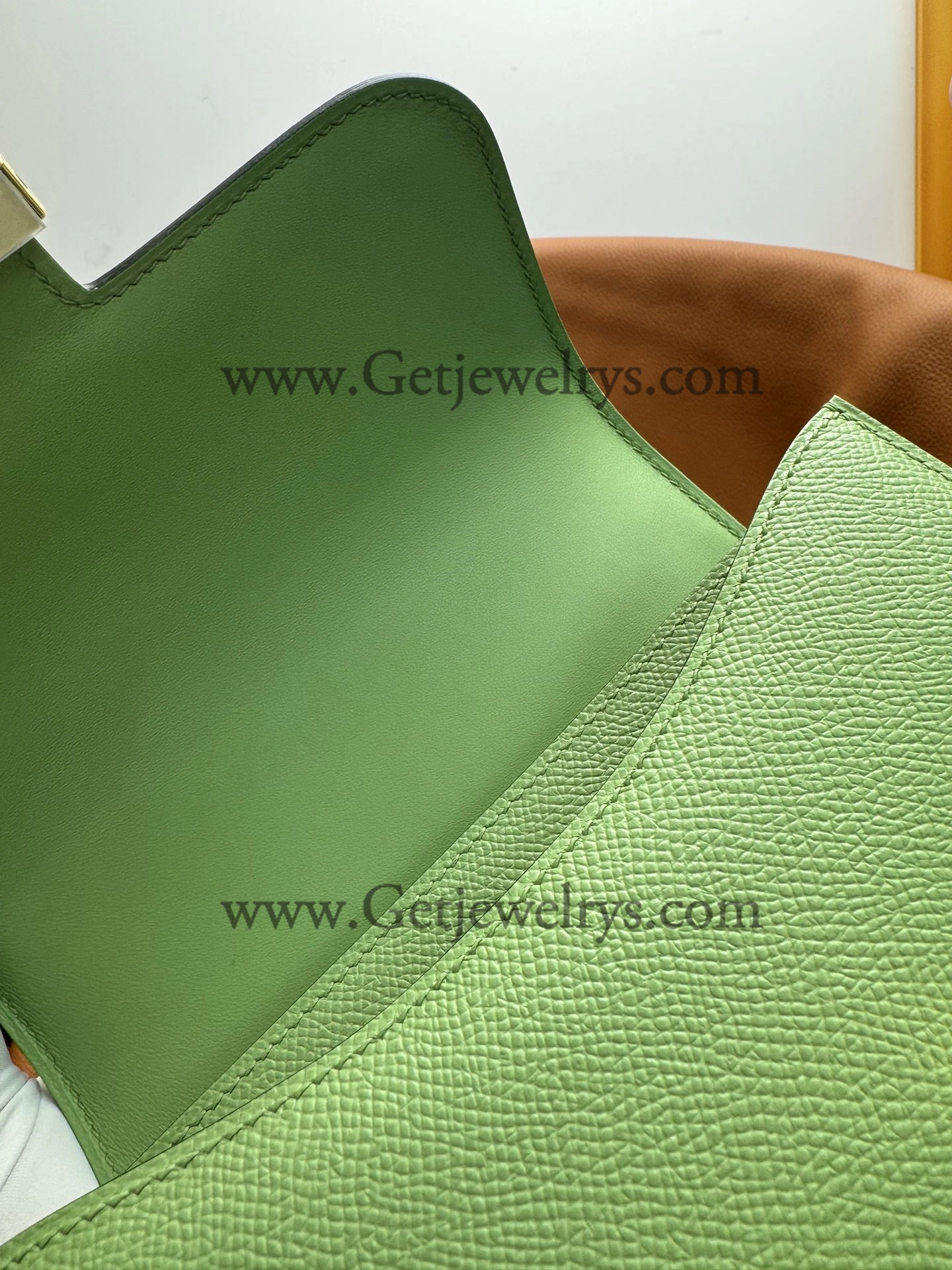 Hermes Constance 18cm Avocado Green Epsom Leather Bag with Gold Hardware