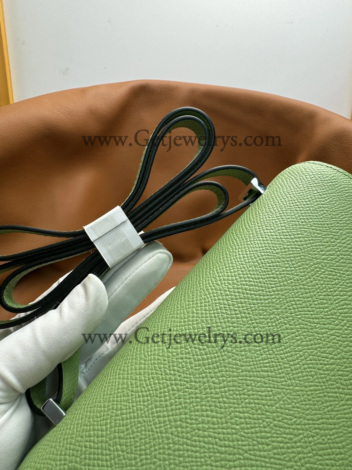 Hermes Constance 18cm Avocado Green Epsom Leather Bag with Silver Hardware