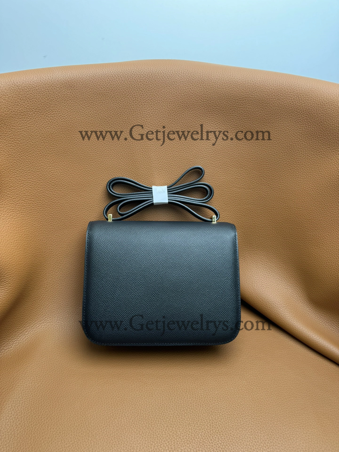 Hermes Constance 18cm Black Epsom Leather Bag with Gold Hardware
