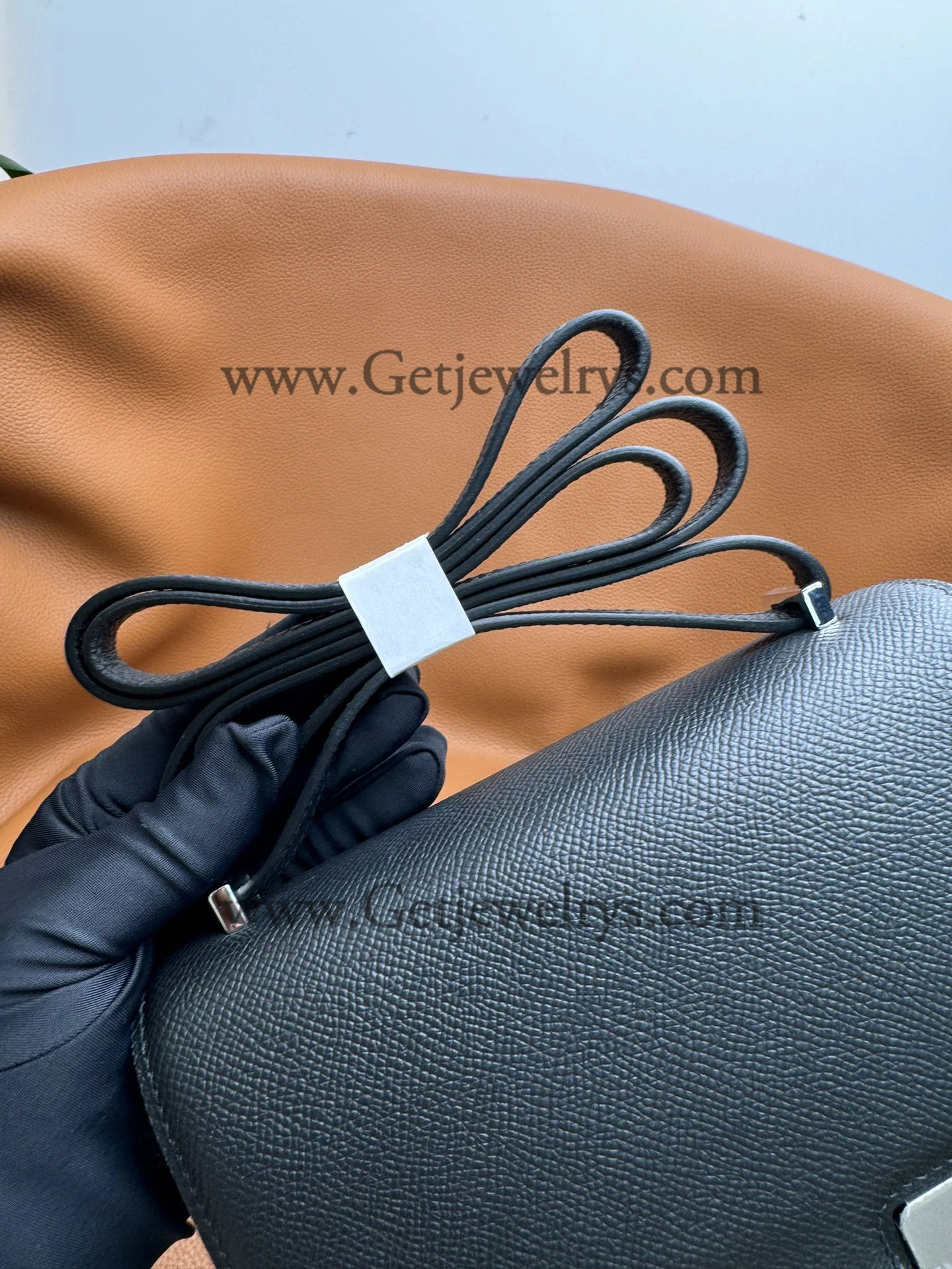 Hermes Constance 18cm Black Epsom Leather Bag with Silver Hardware