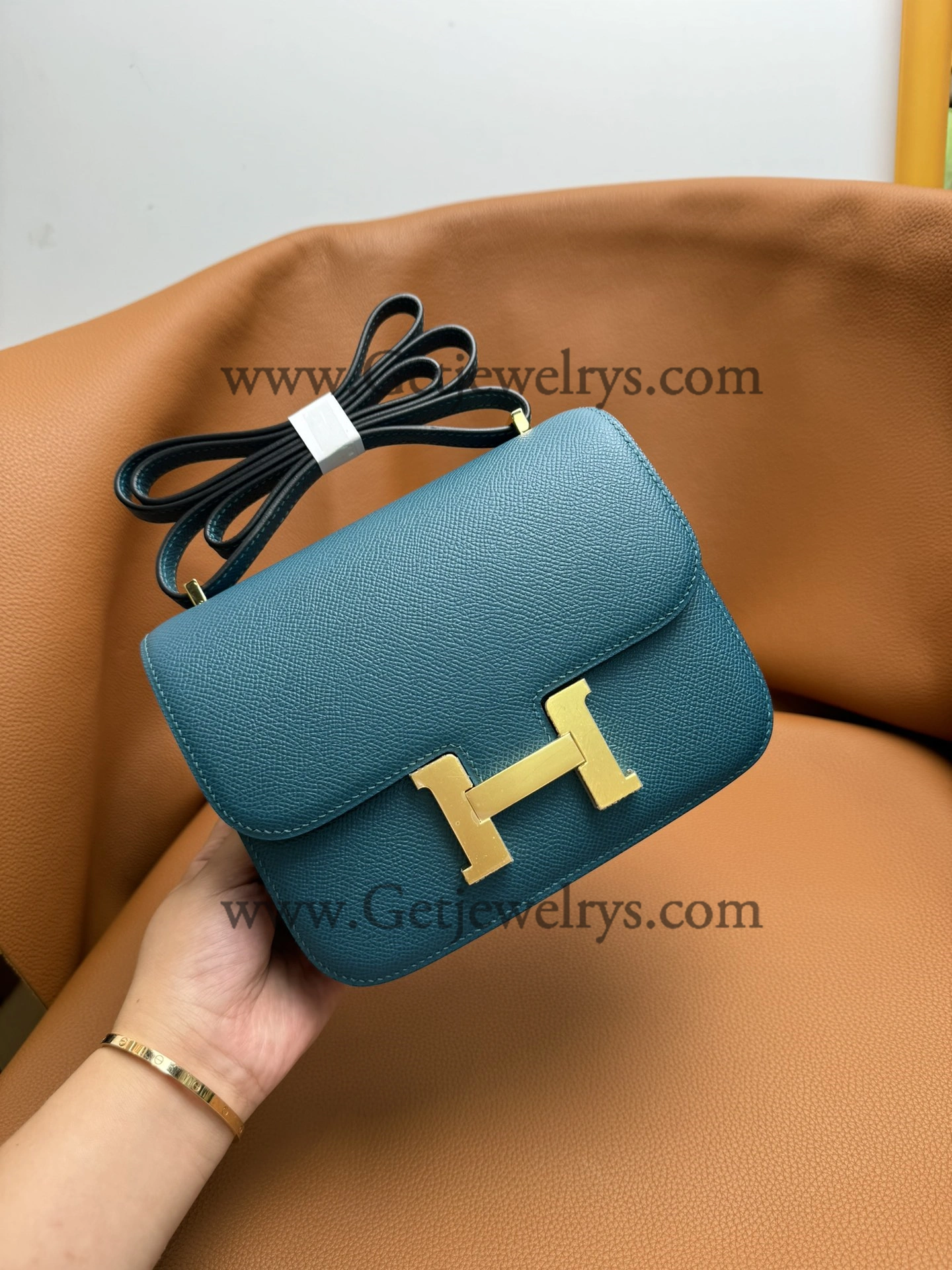 Hermes Constance 18cm Colvert Epsom Leather Bag with Gold Hardware