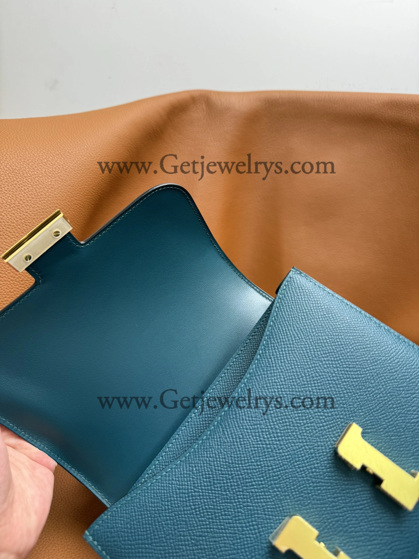 Hermes Constance 18cm Colvert Epsom Leather Bag with Gold Hardware