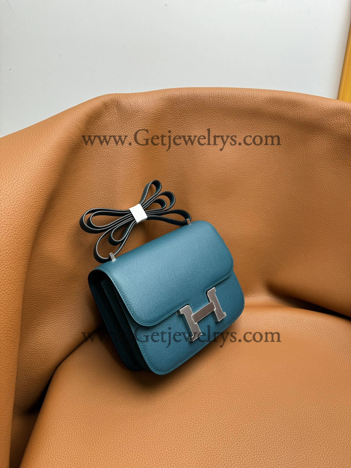 Hermes Constance 18cm Colvert Epsom Leather Bag with Silver Hardware