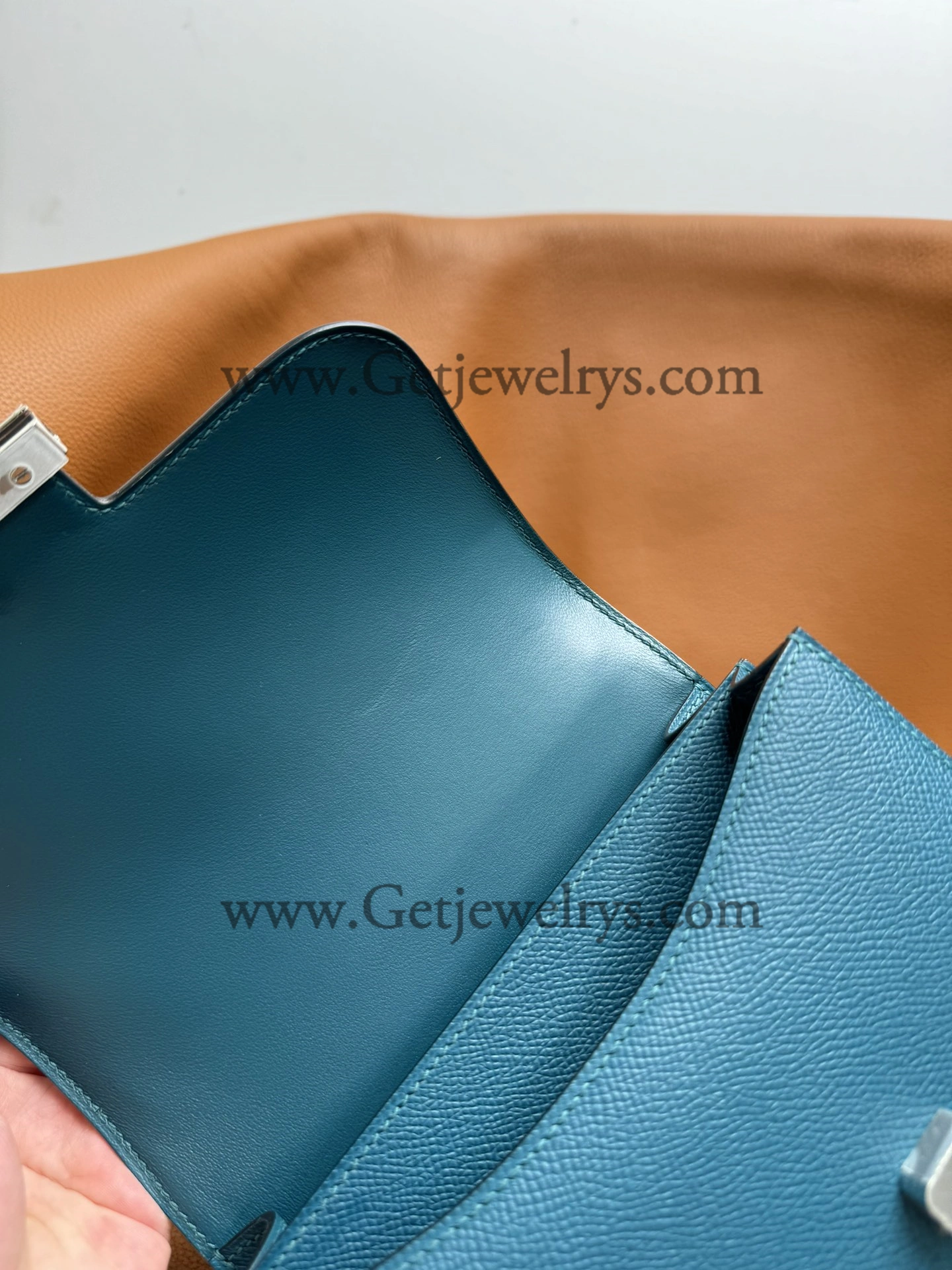 Hermes Constance 18cm Colvert Epsom Leather Bag with Silver Hardware