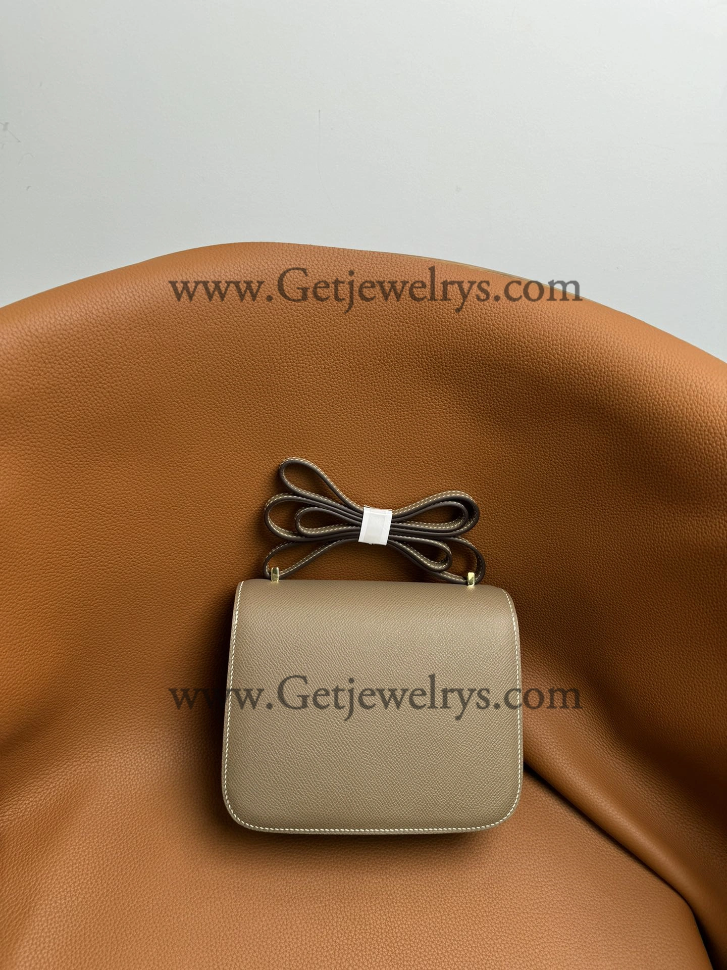 Hermes Constance 18cm Elephant Grey Epsom Leather Bag with Gold Hardware