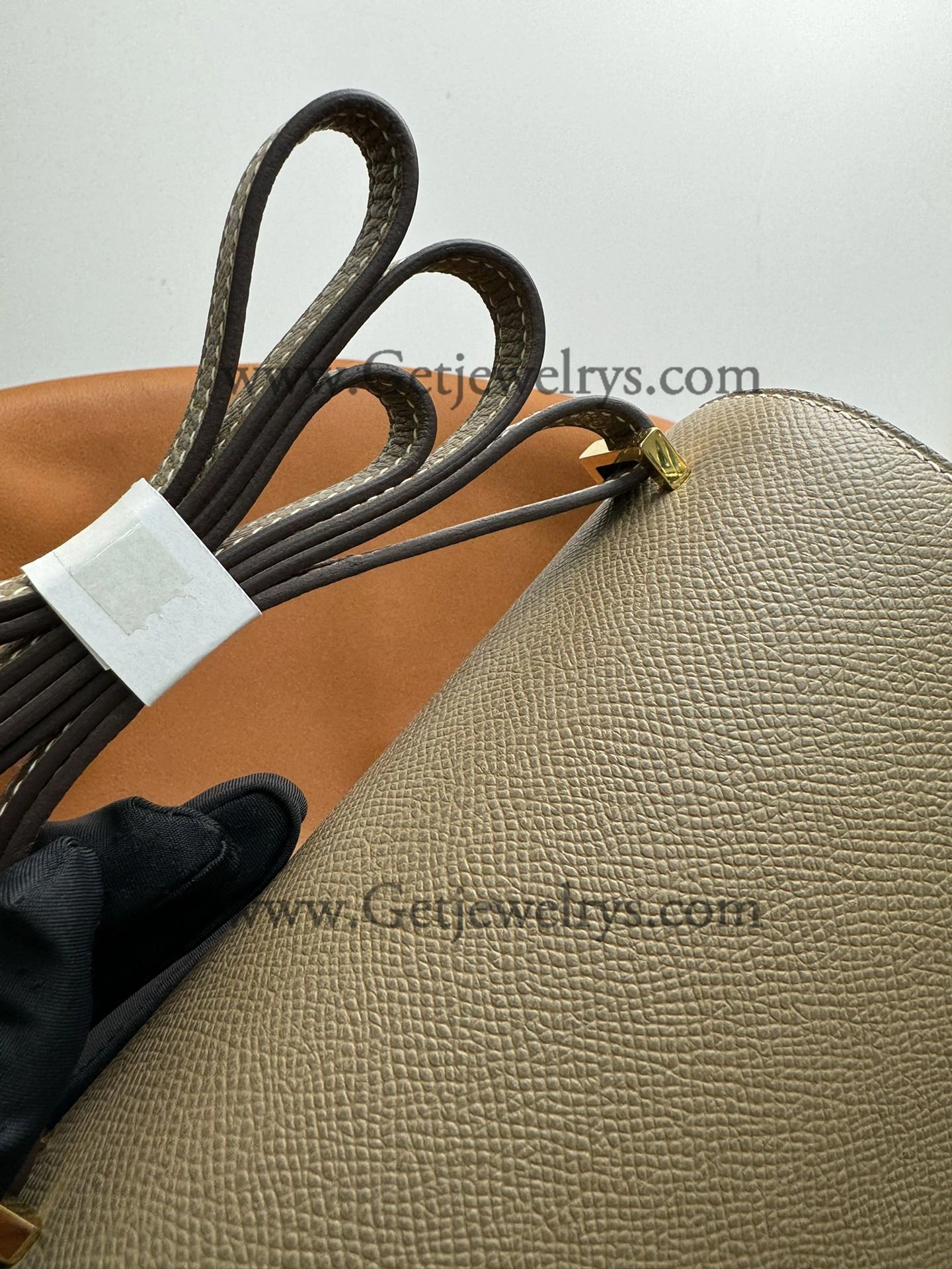 Hermes Constance 18cm Elephant Grey Epsom Leather Bag with Gold Hardware