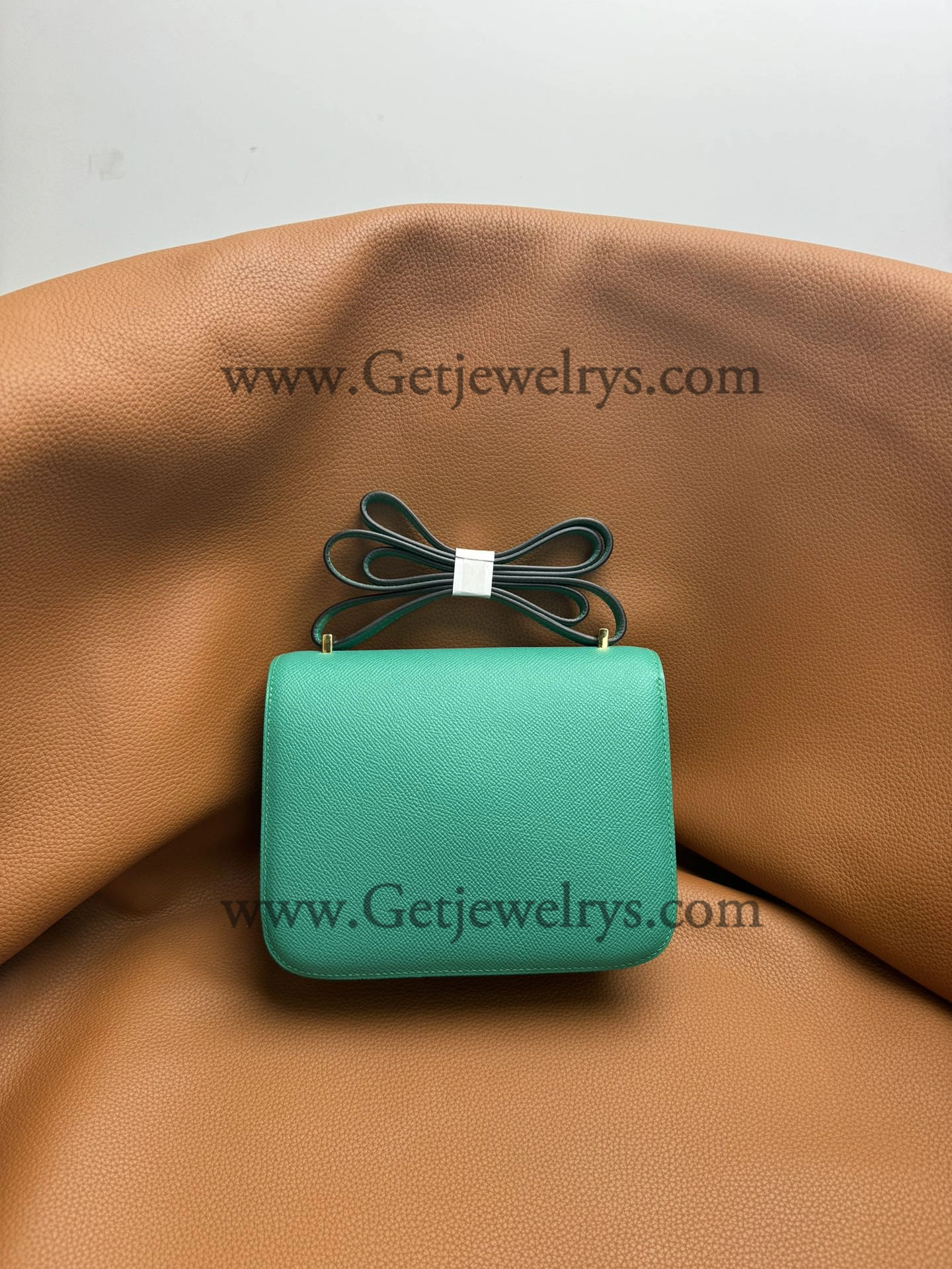 Hermes Constance 18cm Green Epsom Leather Bag with Gold Hardware