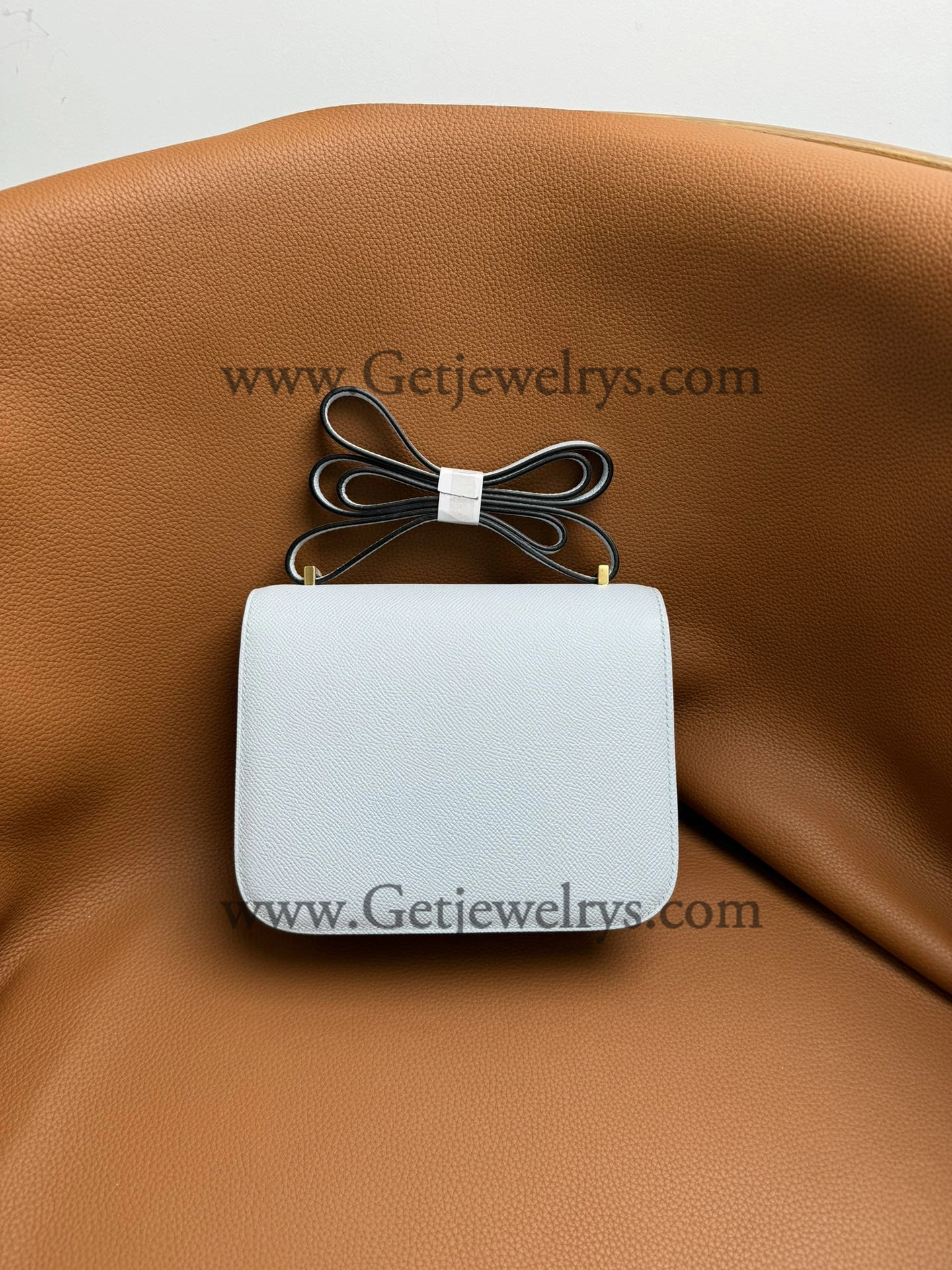 Hermes Constance 18cm Haze Blue Epsom Leather Bag with Gold Hardware