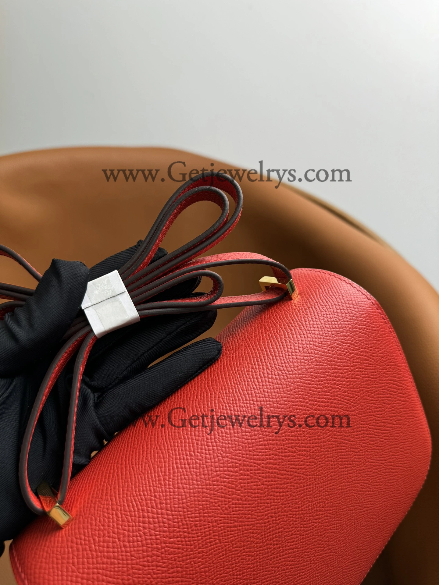 Hermes Constance 18cm Red Epsom Leather Bag with Gold Hardware