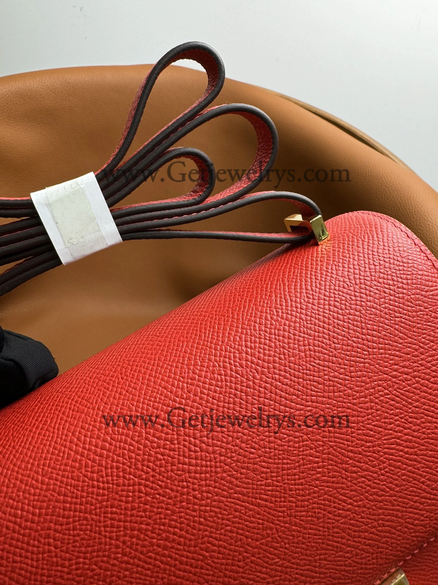 Hermes Constance 18cm Red Epsom Leather Bag with Gold Hardware