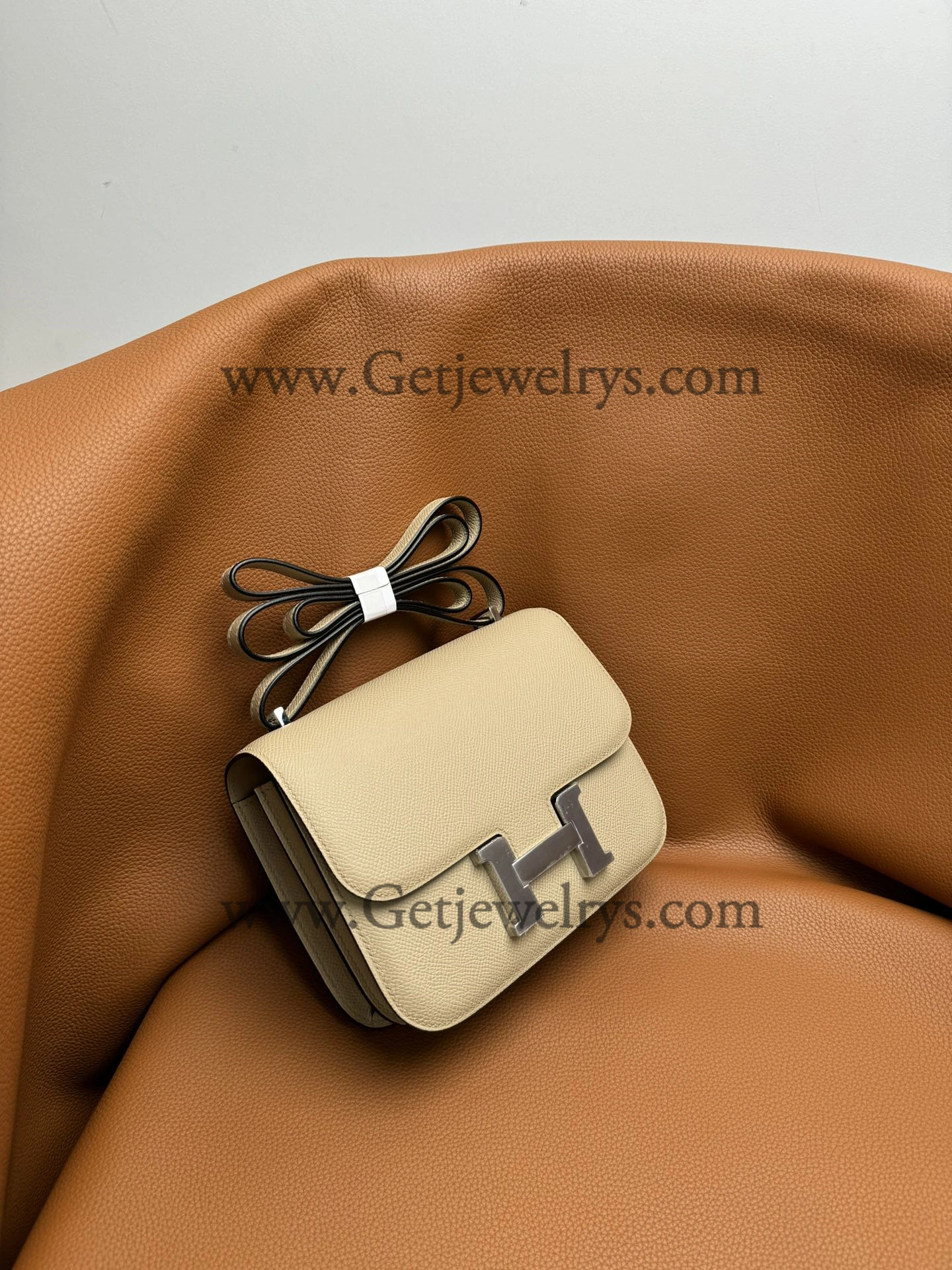 Hermes Constance 18cm Trench Epsom Leather Bag with Silver Hardware