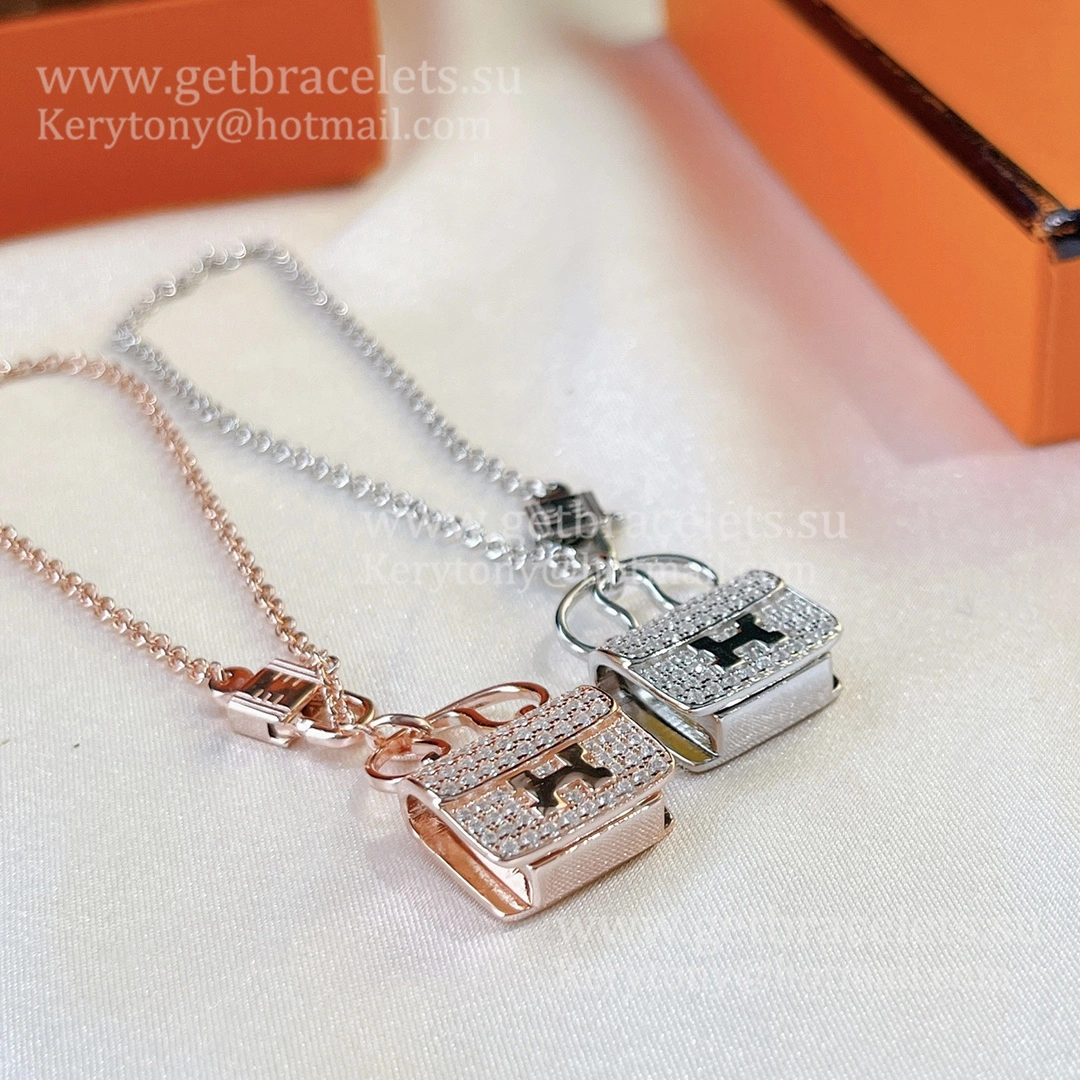 Hermes Constance Amulette Bracelet Rose Gold With Diamonds Nice Price Jewellery