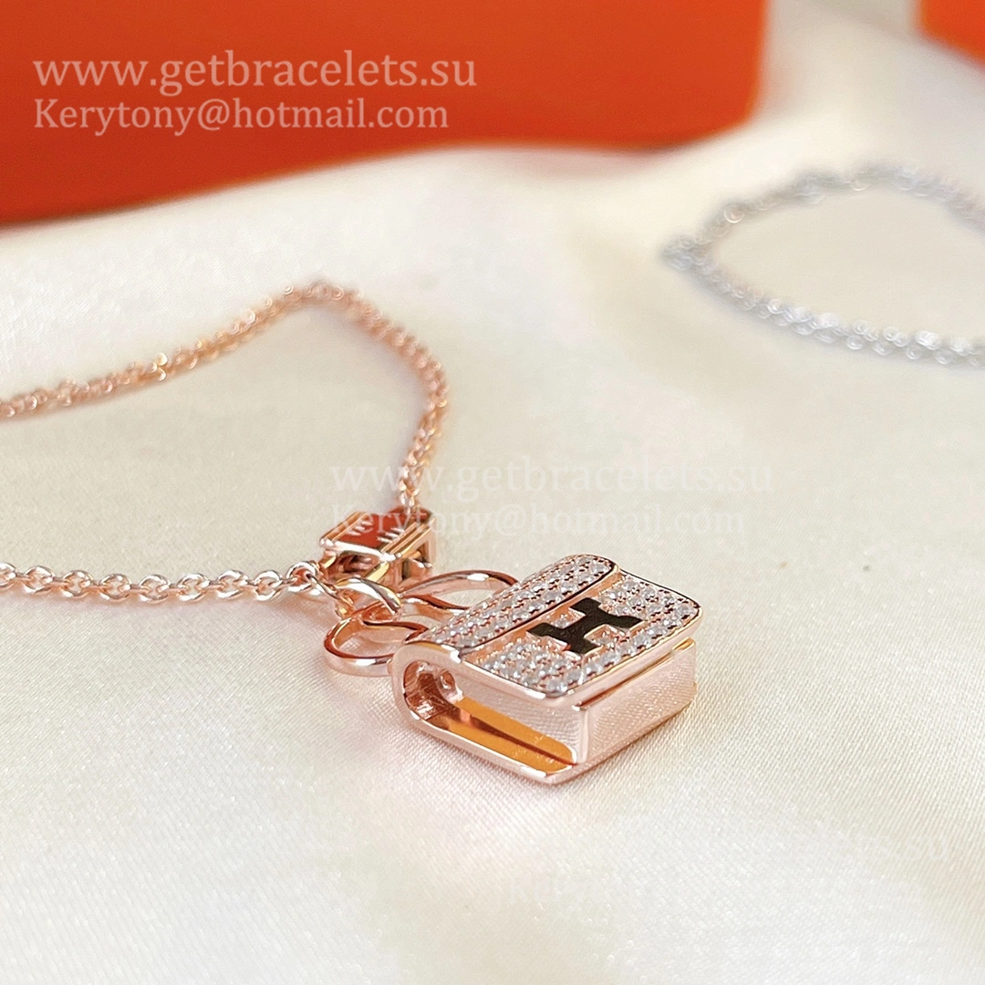 Hermes Constance Amulette Bracelet Rose Gold With Diamonds Nice Price Jewellery