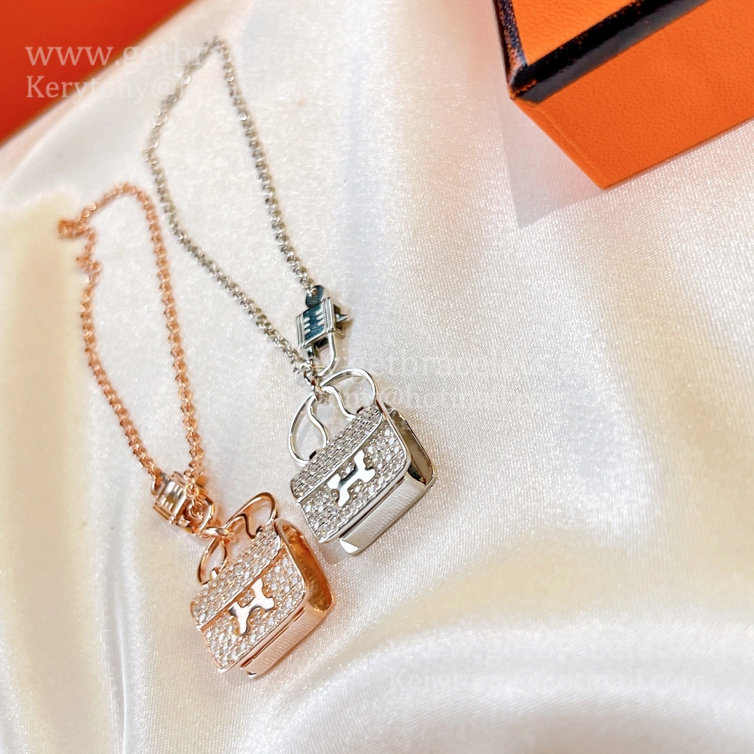 Hermes Constance Amulette Bracelet White Gold With Diamonds Toned UK Price