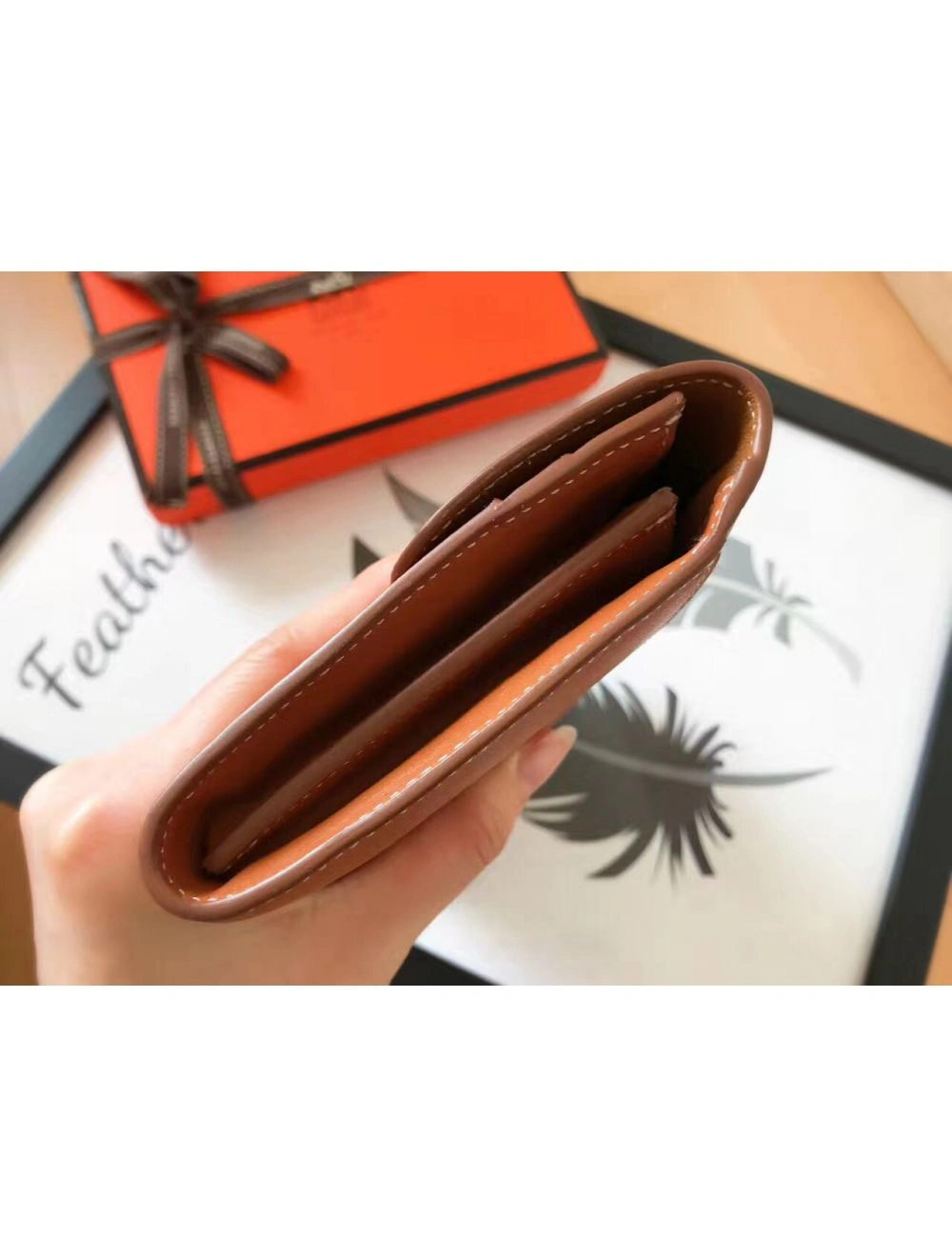 Hermes Constance Long Wallet In Gold Swift Leather