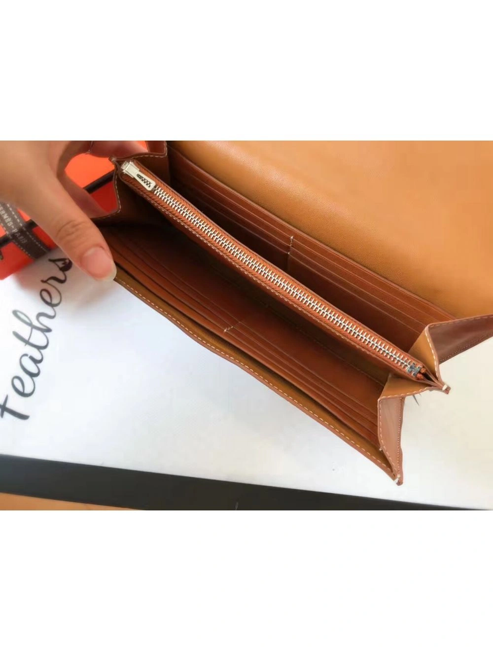 Hermes Constance Long Wallet In Gold Swift Leather