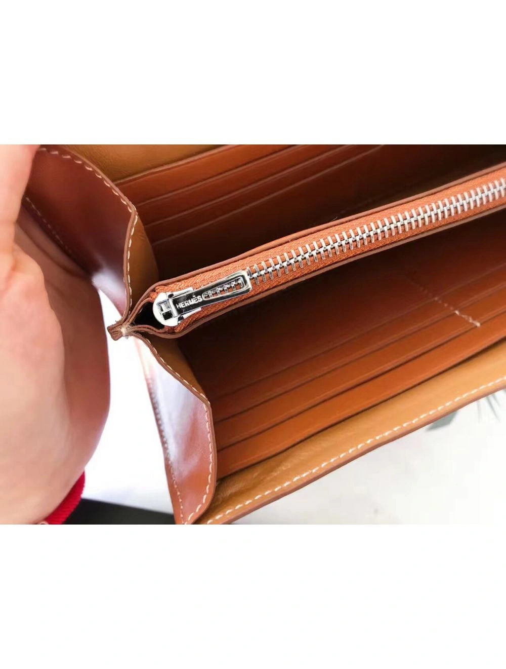 Hermes Constance Long Wallet In Gold Swift Leather