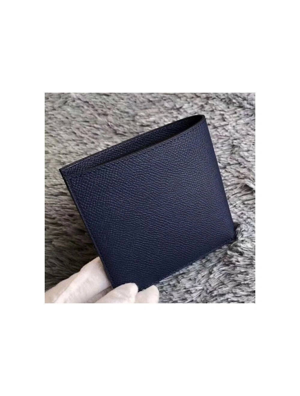 Hermes Dark Blue MC2 Copernic Compact Wallet