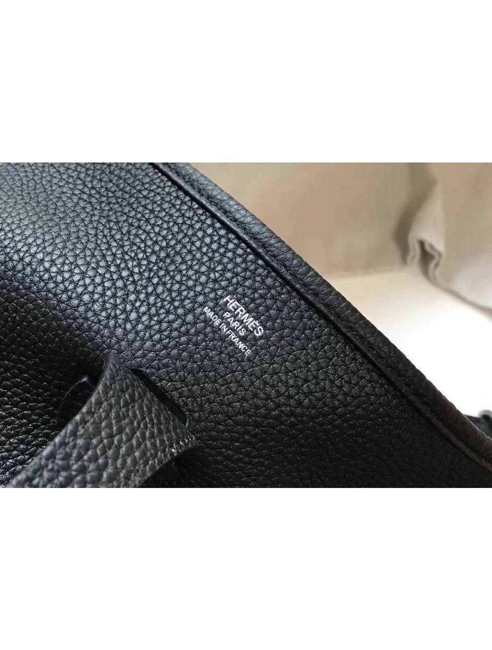 Hermes Evelyne III 29 PM Bag In Black Clemence Leather