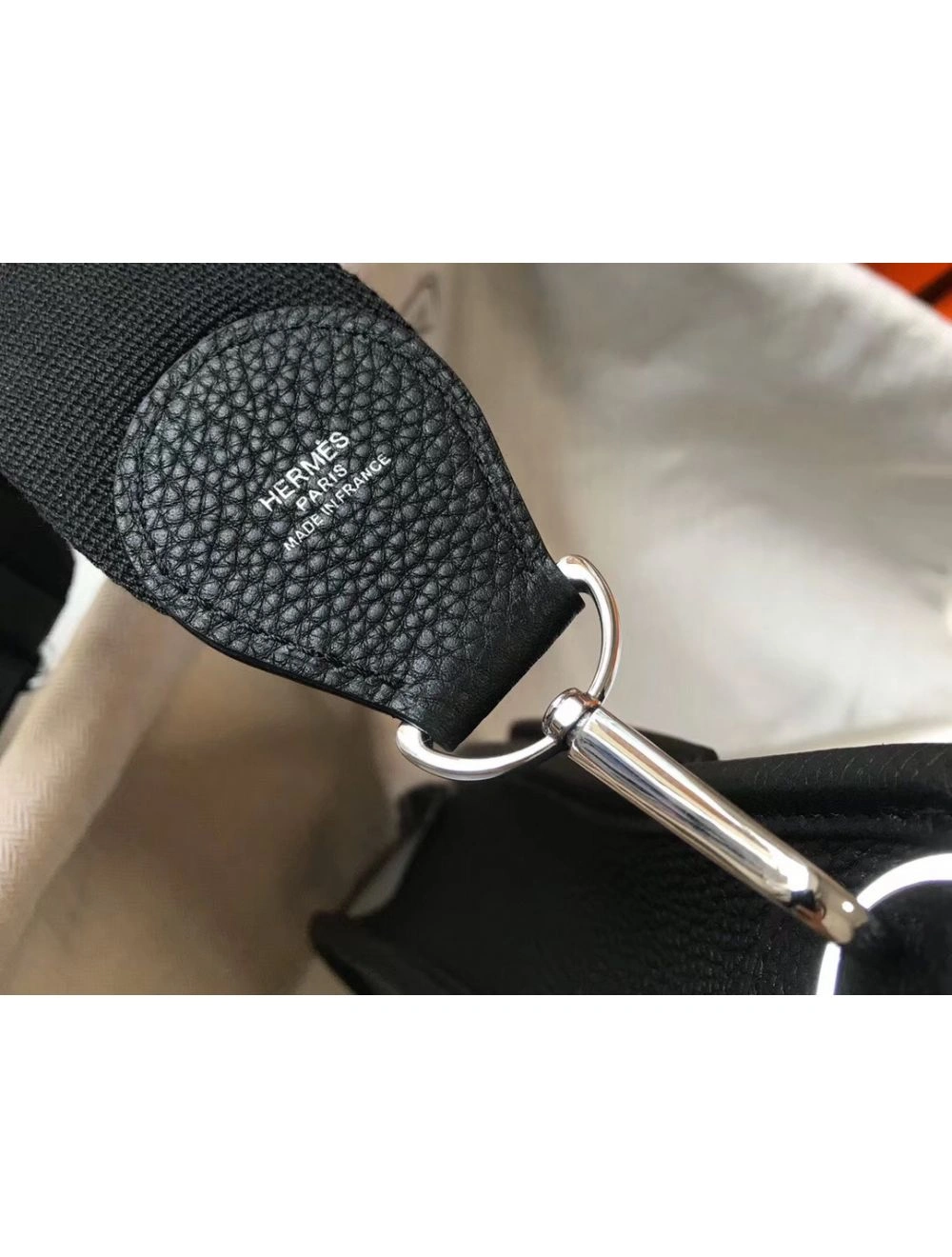 Hermes Evelyne III 29 PM Bag In Black Clemence Leather