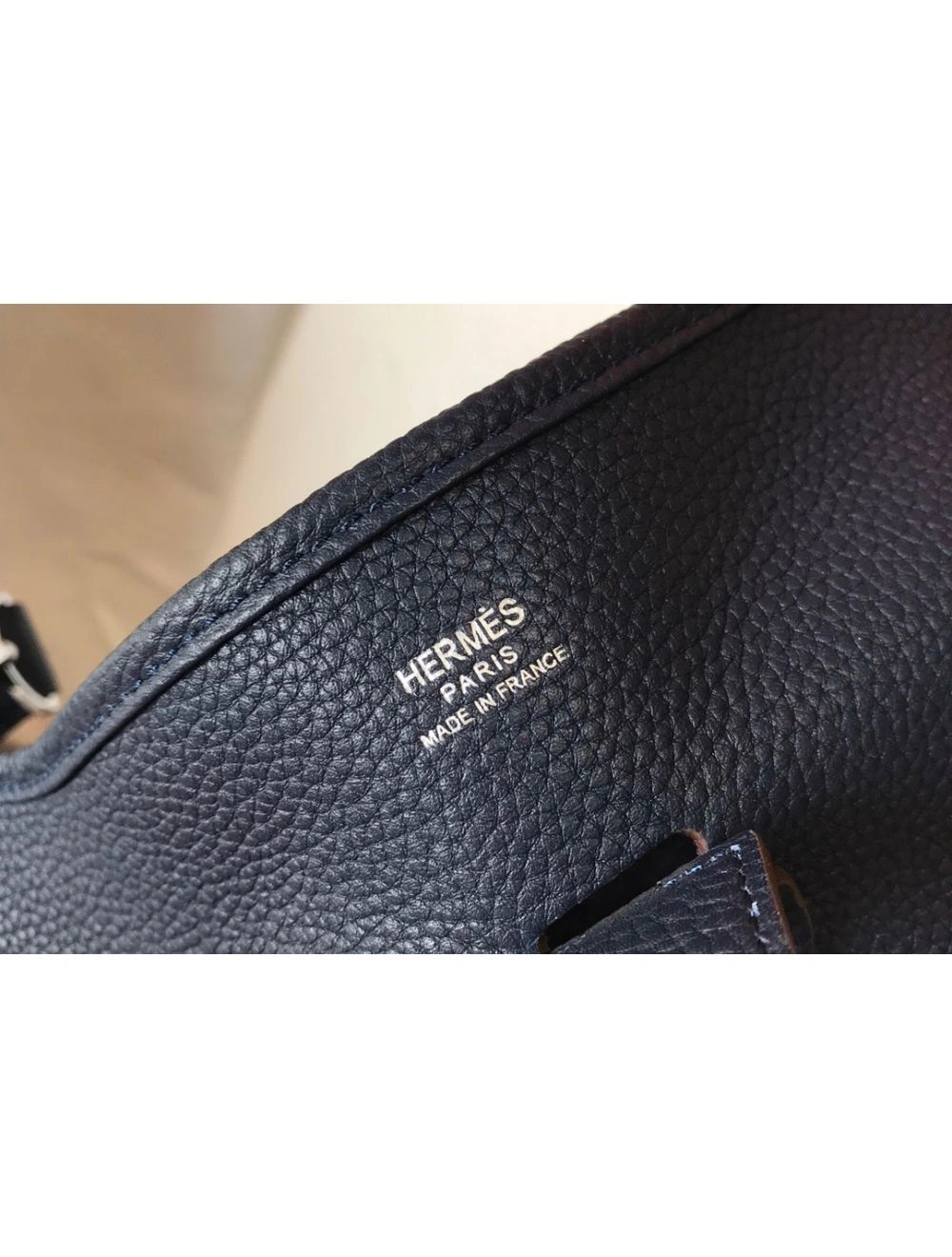 Hermes Evelyne III 29 PM Bag In Dark Blue Clemence Leather
