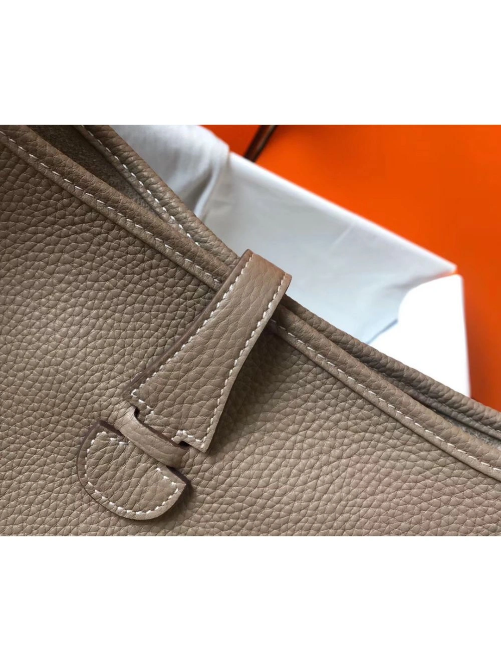 Hermes Evelyne III 29 PM Bag In Tourterelle Clemence Leather