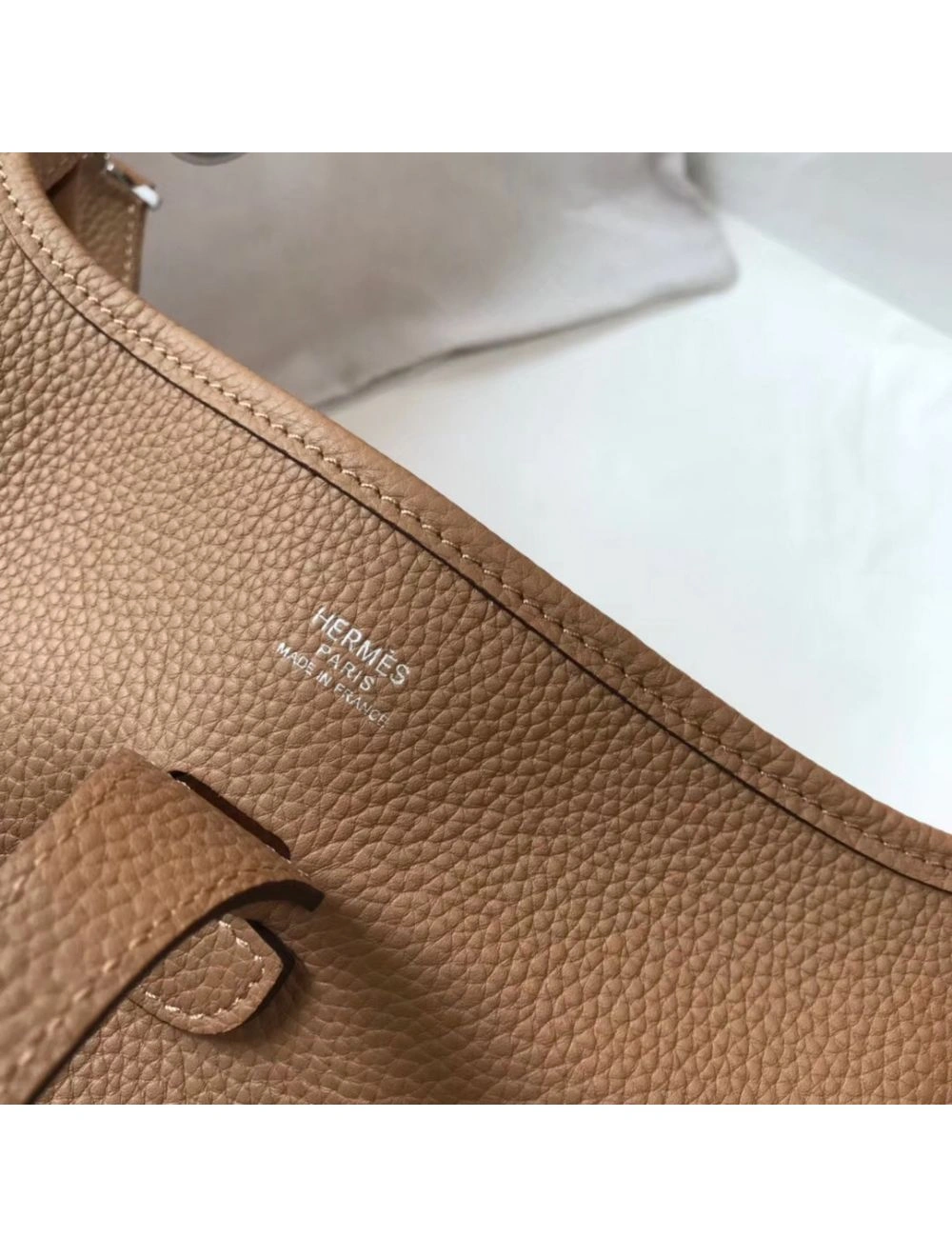 Hermes Evelyne III 29 PM Bag In Trench Clemence Leather