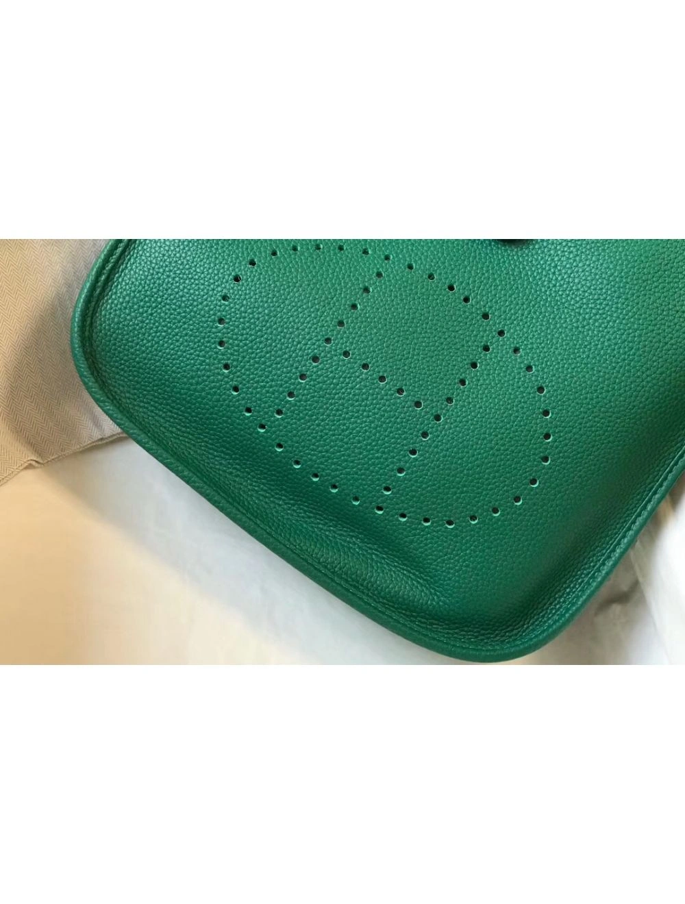 Hermes Evelyne III 29 PM Bag In Vert Vertigo Clemence Leather
