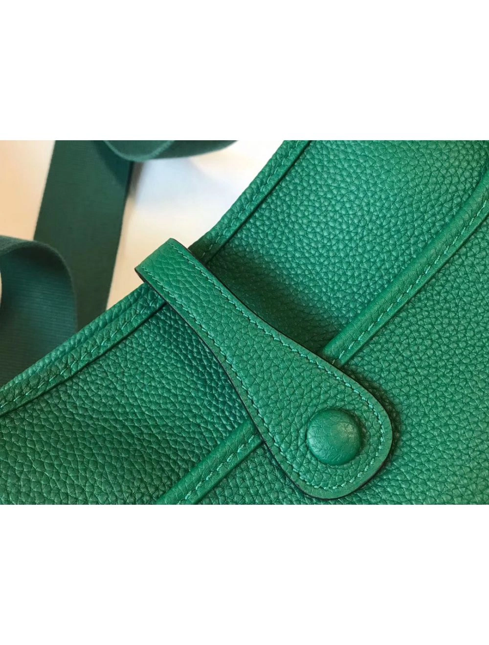 Hermes Evelyne III 29 PM Bag In Vert Vertigo Clemence Leather